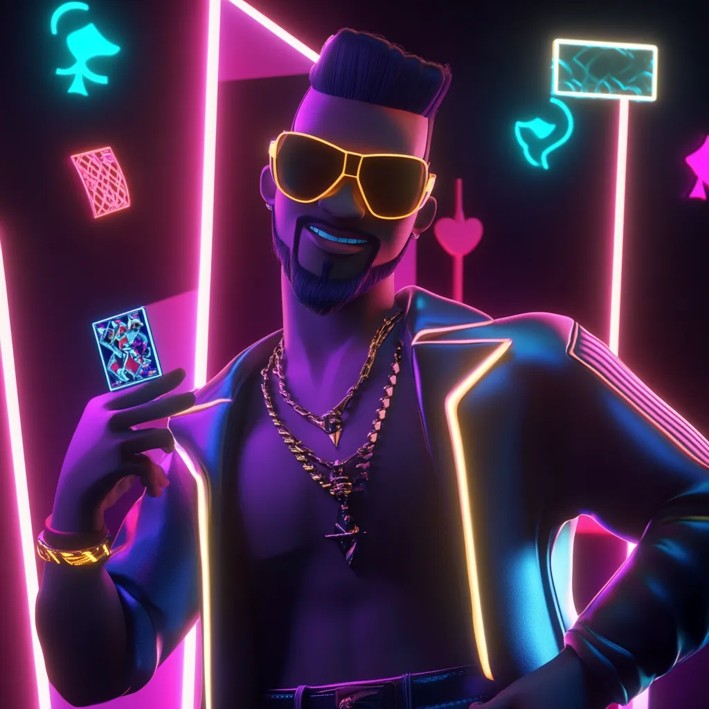 Abstract character representing entertainment and fun